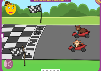Level 3 of 20: The monkey overtook the bear. Who won?