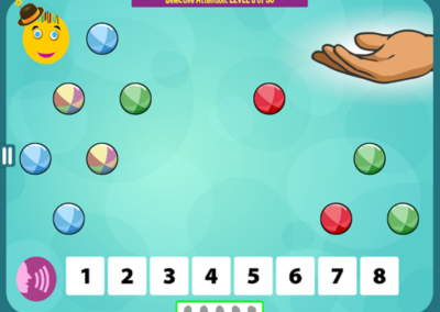 Level 8 of 30: How many green balls?