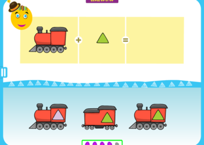 Level 20 of 50: Notice the shape of the train and the color of the window.